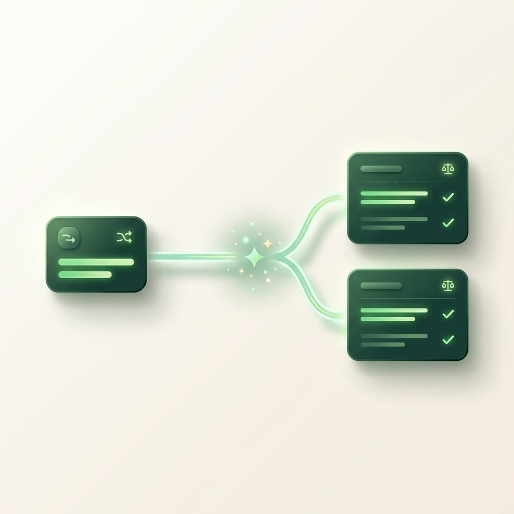 Illustration of one entry posting to two balanced, verified ledger records